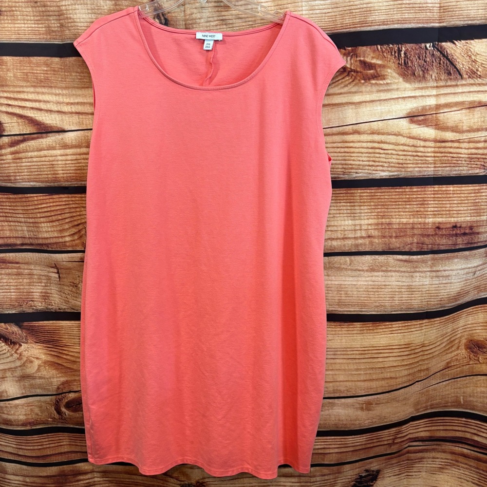 Nine West Womens Plus Size Bodycon‎ Maxi Melon Dress size XXL